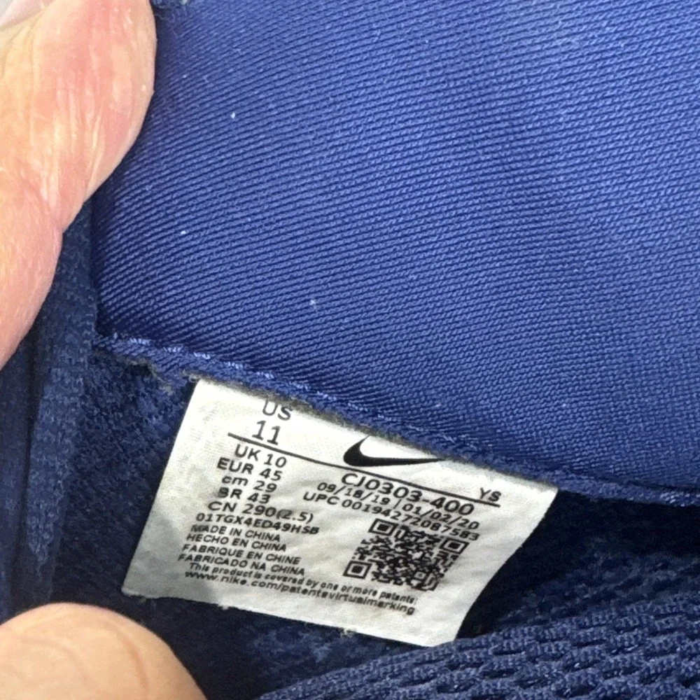 NIKE AIR FOAMPOSITE ONE BLUE VOID RUGGED‎ ORANGE CJ0303 400 SIZE 11 KNICKS